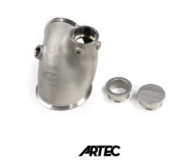 Artec 3.5" 02 Housing Dump Pipe Adapter for 4G63-VBAND-RR-EX Low Mount Turbo Manifold Evo 4-9 4G63T