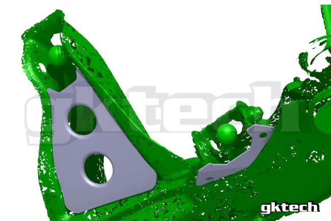 GKTech - V2 S14 240SX /S15 SILVIA/R33/R34 SKYLINE SUBFRAME WELD IN REINFORCEMENT PLATES