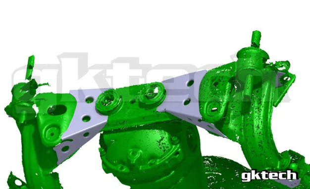 GKTech - V2 S14 240SX /S15 SILVIA/R33/R34 SKYLINE SUBFRAME WELD IN REINFORCEMENT PLATES