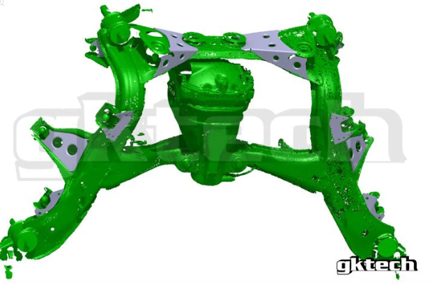 GKTech - V2 S14 240SX /S15 SILVIA/R33/R34 SKYLINE SUBFRAME WELD IN REINFORCEMENT PLATES