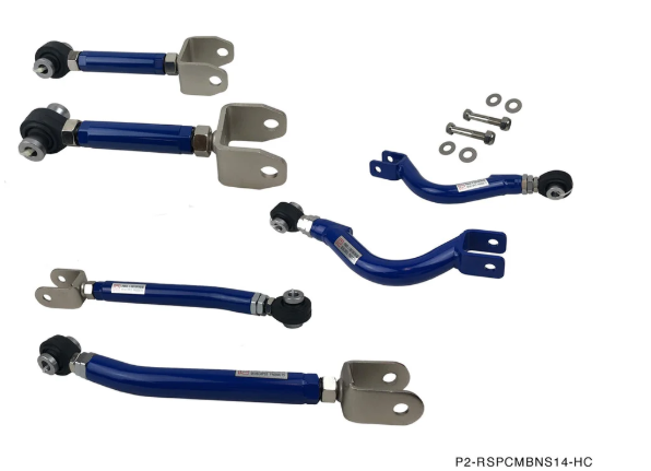 P2M - COMBINATION : NISSAN S14 REAR TOE, TRACTION, UPPER CONTROL ARMS COMBO (P2-RSPCMBNS14-HC)