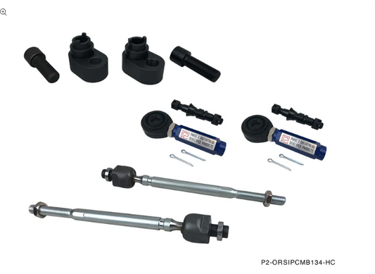 P2M - COMBINATION : OFFSET RACK SPACER KIT + INNER TIE ROD + PRO TYPE OUTER TIE ROD COMBO (P2-ORSIPCMB134-HC)